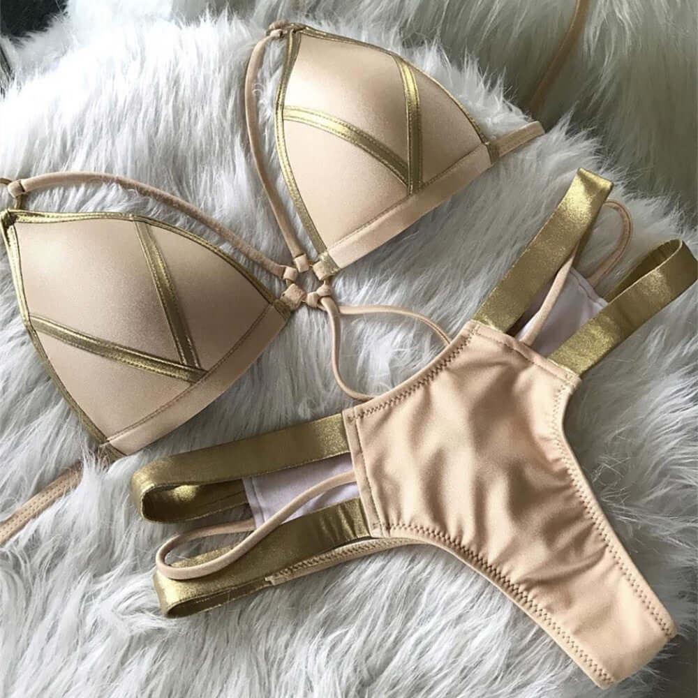 Stylish Bikini With Bronze Sides Odessa