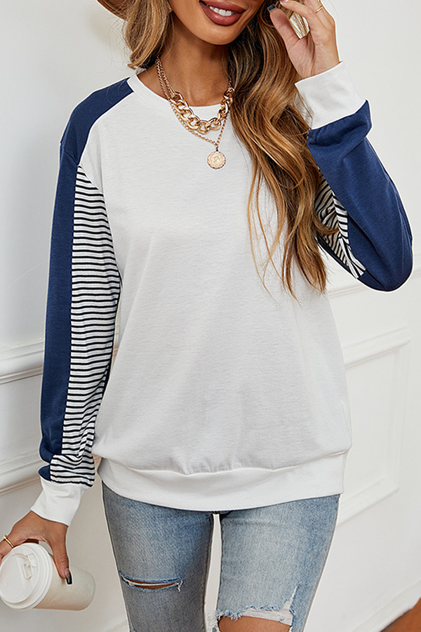 Striped Split-Detail Women's Top | Casual Chic