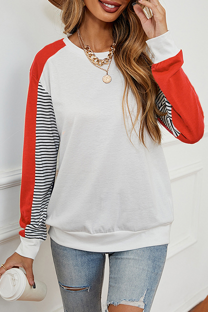 Striped Split-Detail Women's Top | Casual Chic