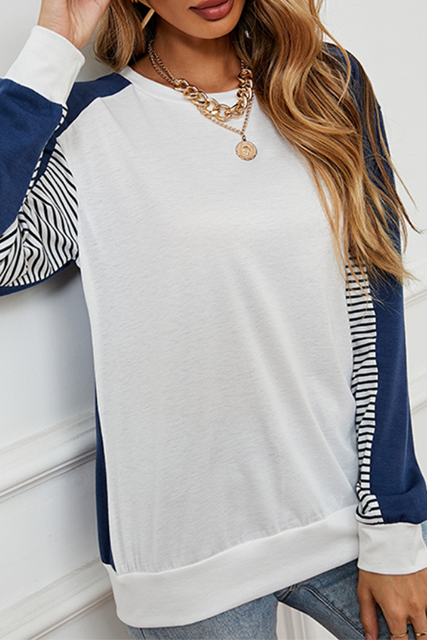 Striped Split-Detail Women's Top | Casual Chic