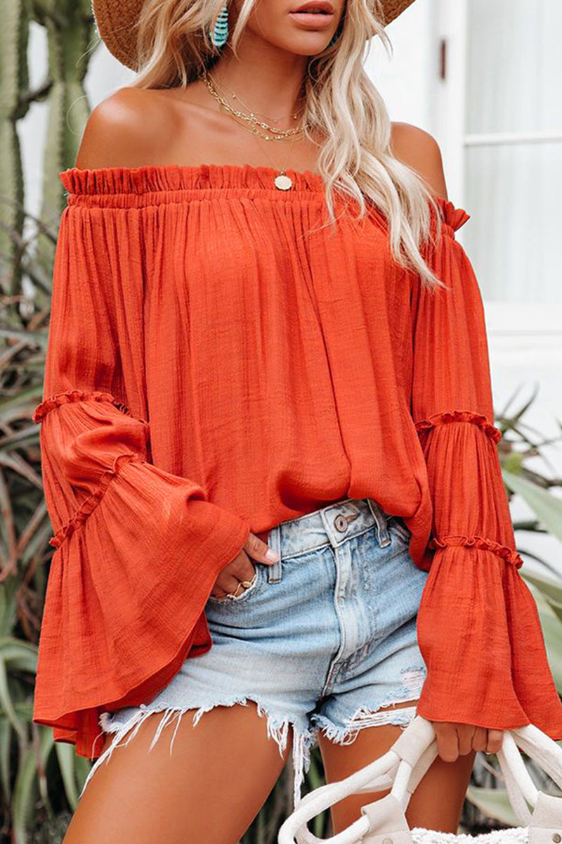 Women's Folded Off-Shoulder Tops