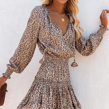 Leopard Print Mini Dress | Trendy Party Style