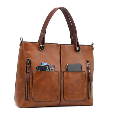 Classic Leather Shoulder Bag | Stylish Everyday Use