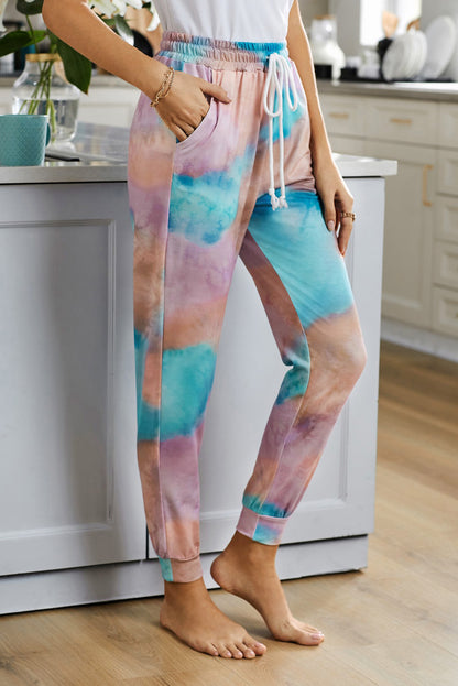 Drawstring Tie Dye Jogger