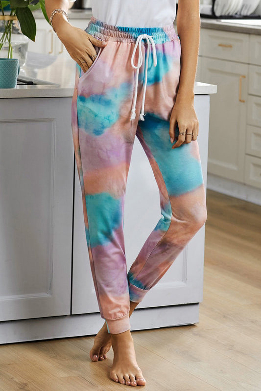 Drawstring Tie Dye Jogger