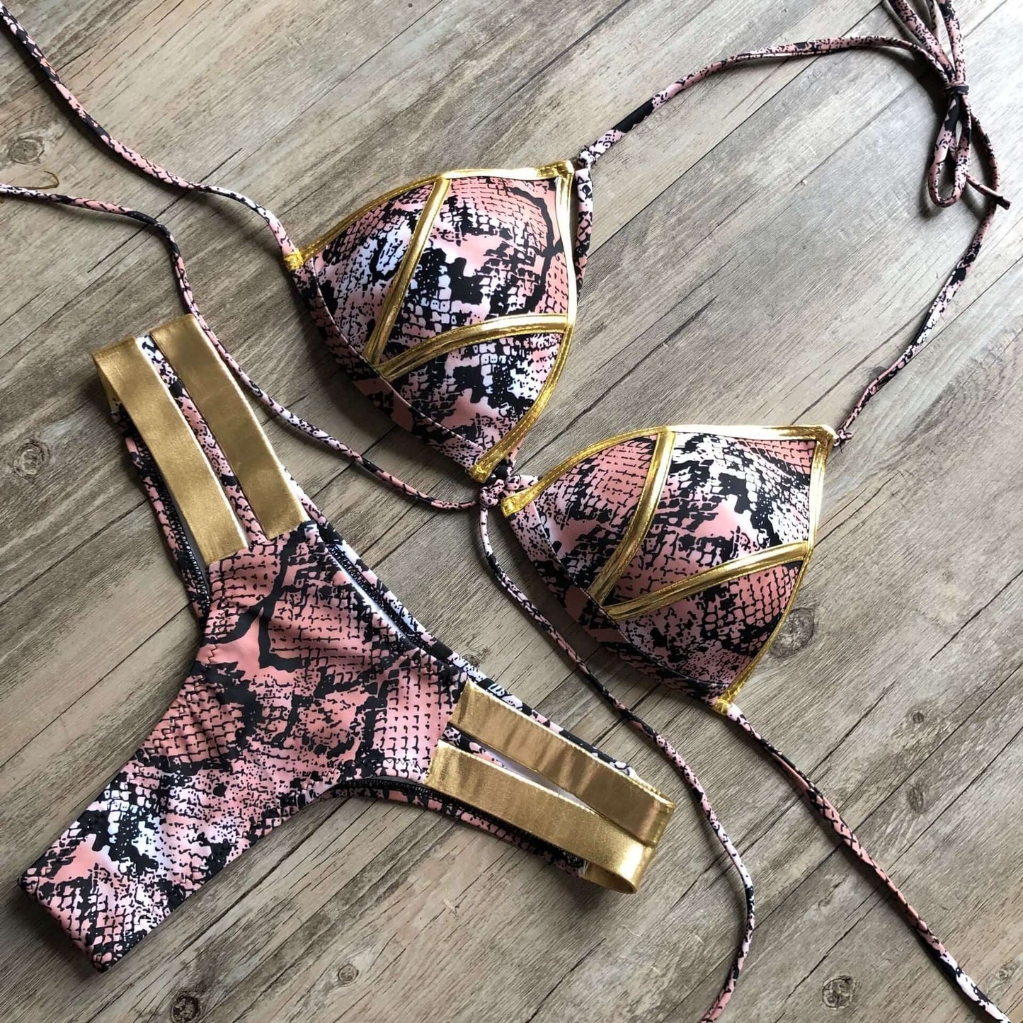 Stylish Bikini With Bronze Sides Odessa