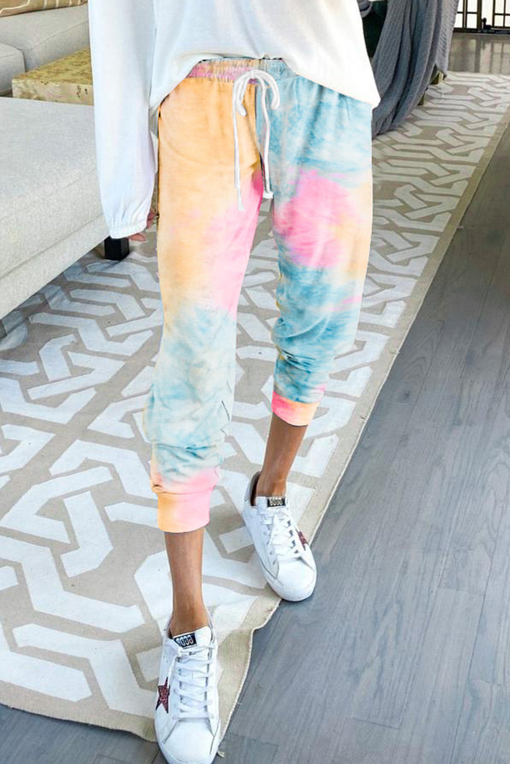 Drawstring Tie Dye Jogger