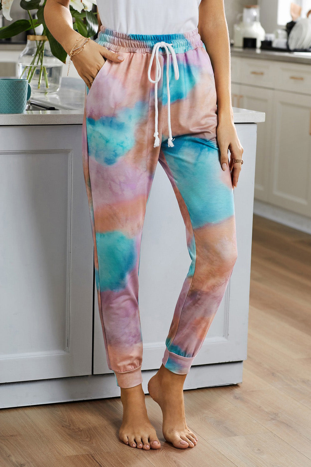 Drawstring Tie Dye Jogger