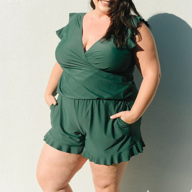 Lisa | One-Piece Swimsuit with Ruffles – Perfect Fit