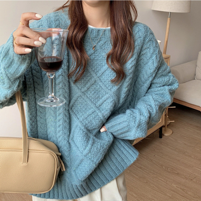 Chunky Knit Jumper | Cable Knit Pattern Magnolia