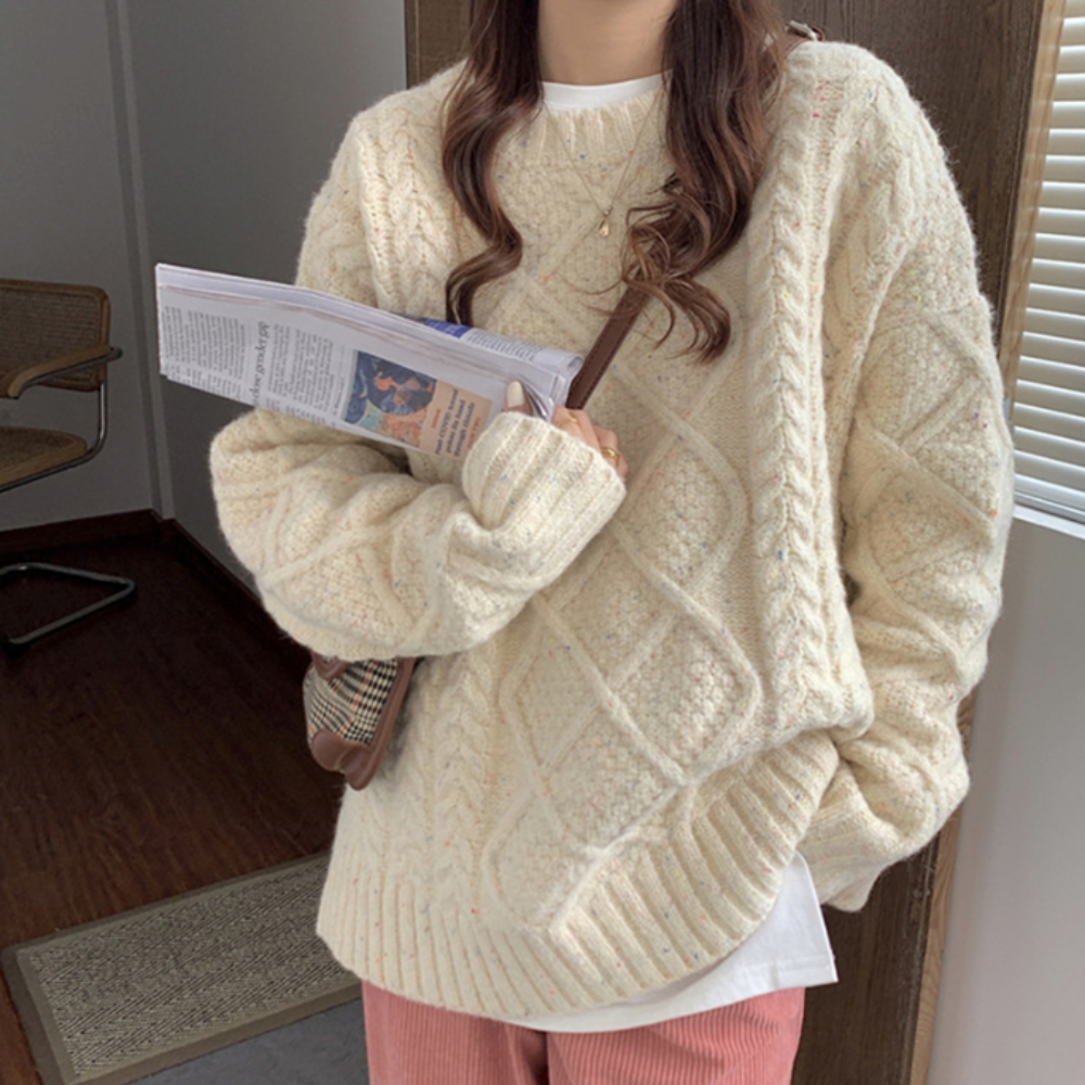 Chunky Knit Jumper | Cable Knit Pattern Magnolia