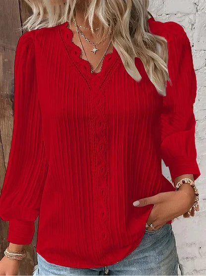 Cozy solid colored tops for women