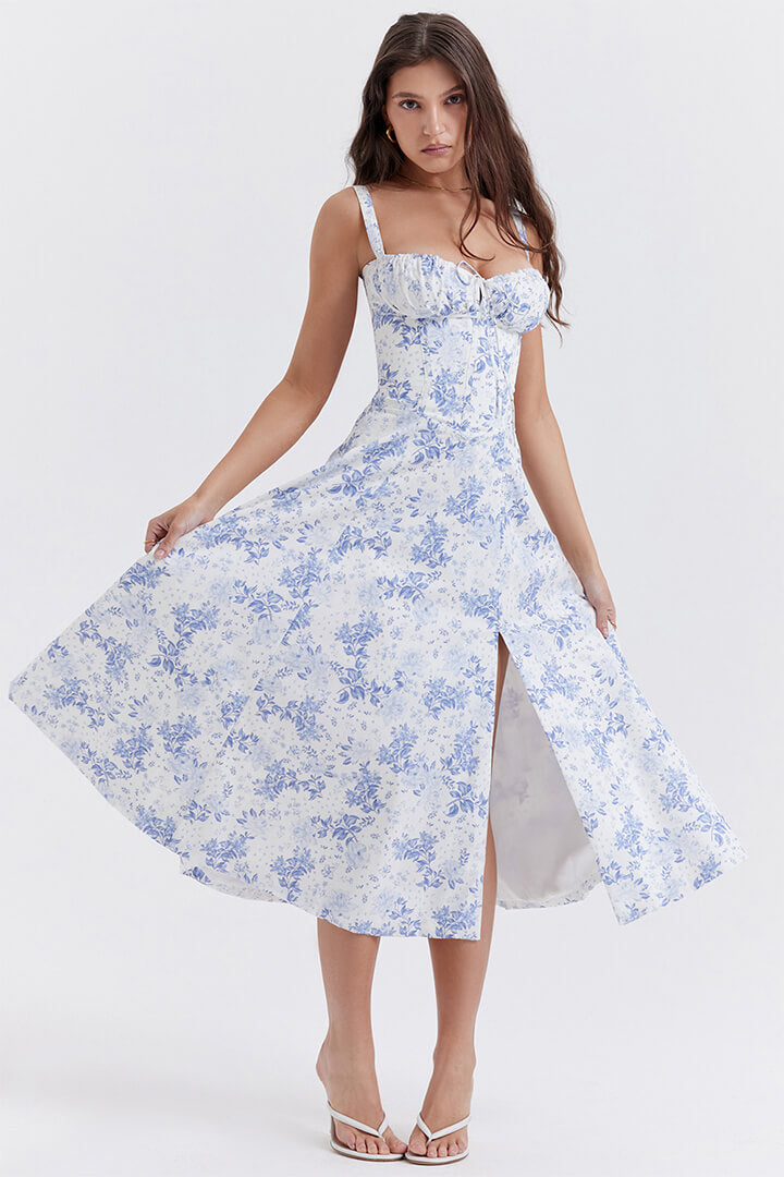 Chic Midi Bustier Corset Summer Dress