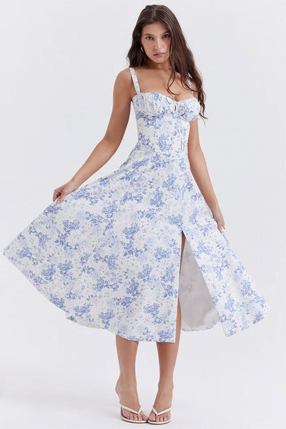 Chic Midi Bustier Corset Summer Dress