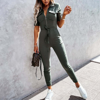 Snug Fit Jumpsuit With Panniers | Stylish Casual Wear