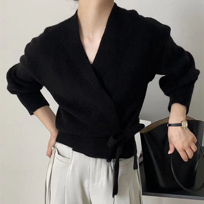 Knitted Wrap Jumper | Cozy Elegance and Style