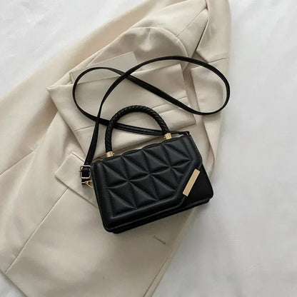 Square Shoulder Bag with Embossed Details | Chic Style