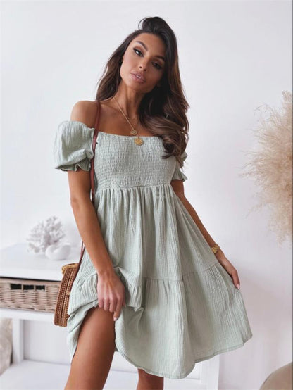 Off-Shoulder Summer Dress | Flirty Mini Style