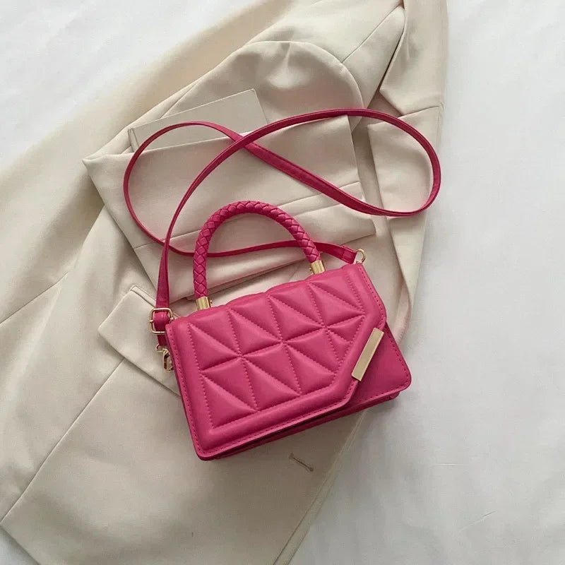 Square Shoulder Bag with Embossed Details | Chic Style