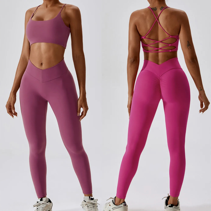 Women's sleeveless fitness suit