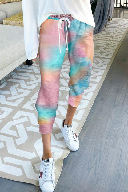 Drawstring Tie Dye Jogger