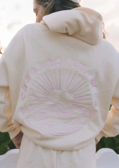 Hoodie with Sunset Back Design | Cozy Fit for All-Day Wear