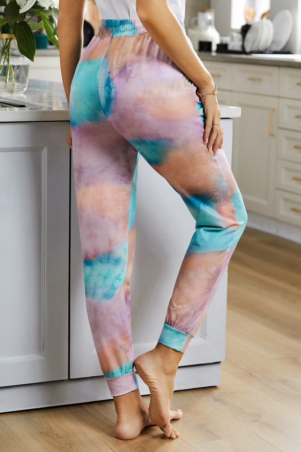 Drawstring Tie Dye Jogger