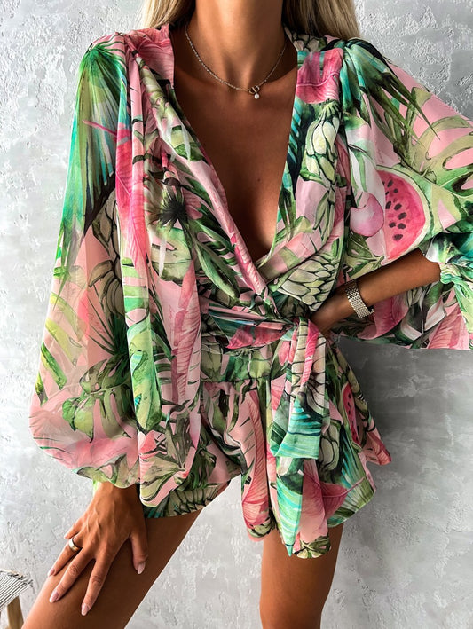 Tropical Summer Women's Playsuit | Stylish Comfort Fit